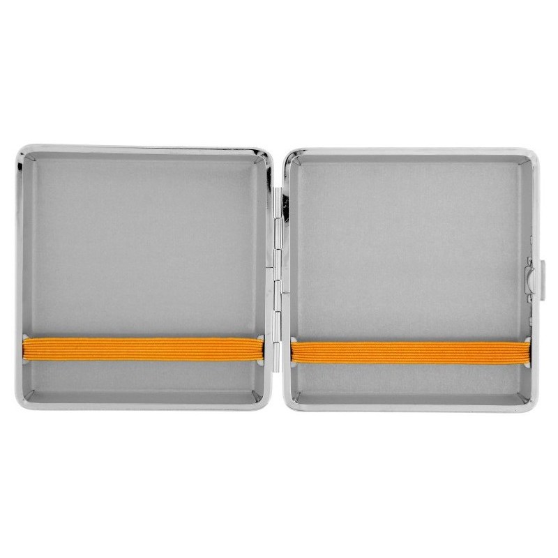 Портсигар "Русская охота" металл+кожзам