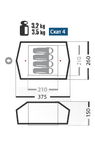 Палатка "Скат-4"