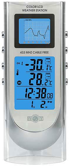 Погодная станция цифровая анимационная с цветн. дисплеем и радидатчиком