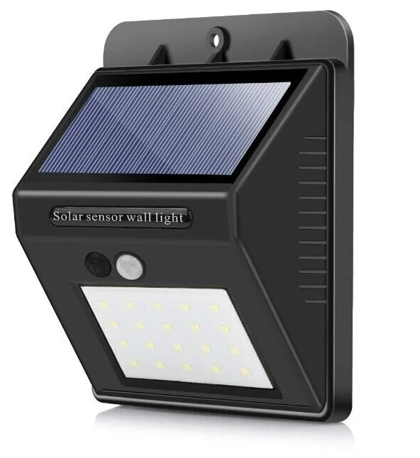 Светильник светодиодный SolarWallLight 10W, солн. панель, датчик света