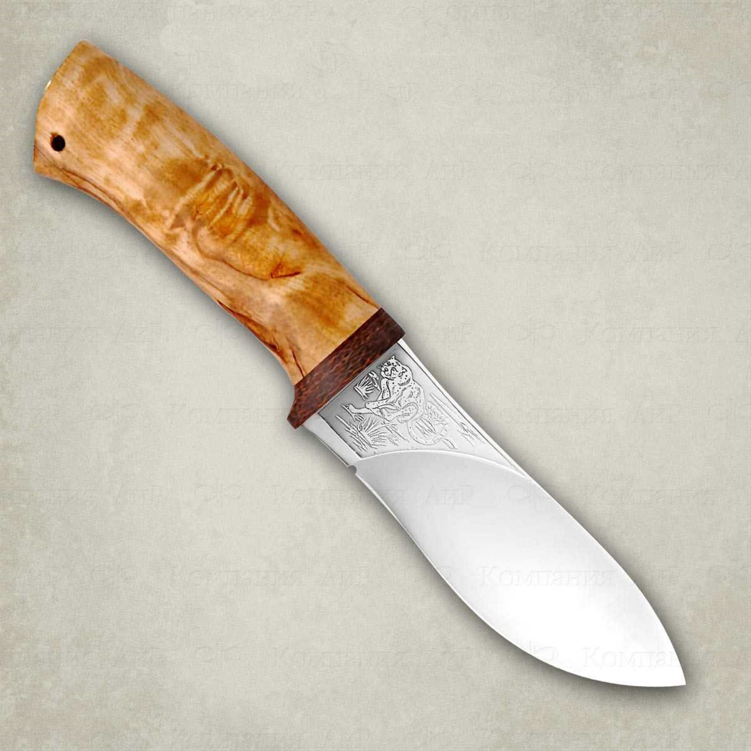 Нож "Гепард" (карельская береза), 100*13